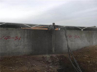 银川市高铁站走廊改造混凝土剪力墙结构静力切割拆除2017年.